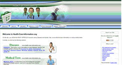 Desktop Screenshot of health-care-information.org