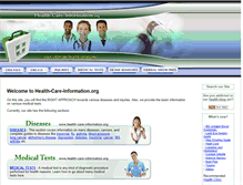 Tablet Screenshot of health-care-information.org